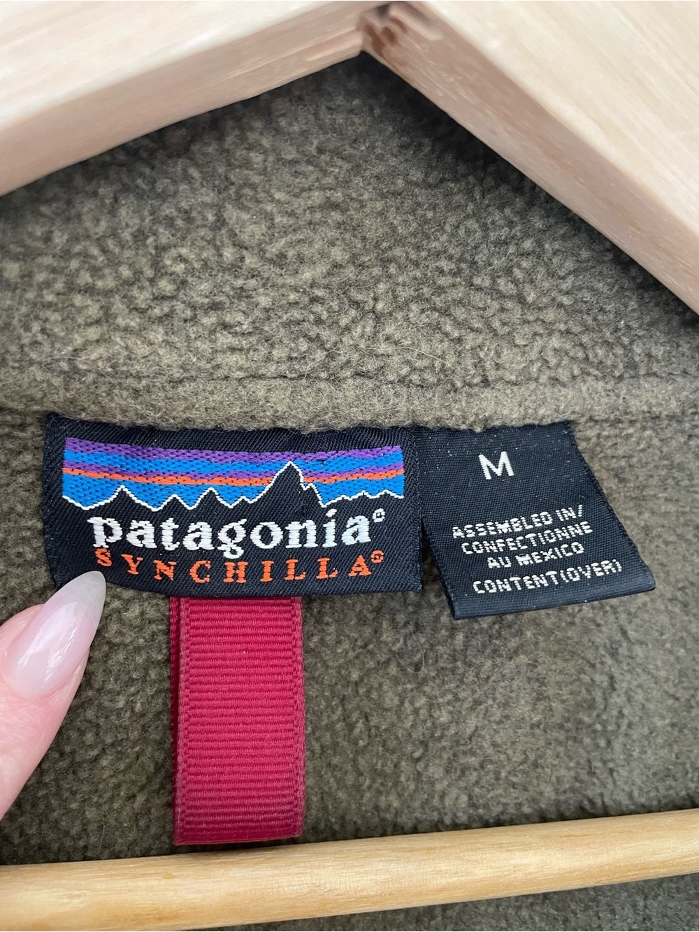 Vintage Patagonia Synchilla half zip fleece, brown/green, men’s medium - Picture 7 of 7